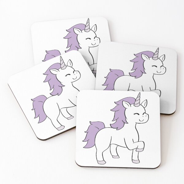 Item preview, Unicorn Chibi Cartoon Illustration - Purple: Classic Style designed and sold by HJacka.