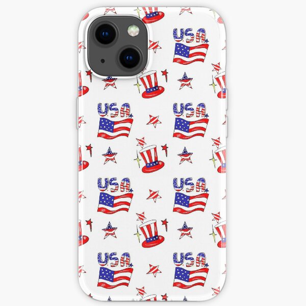 Independence Day pattern iPhone Soft Case