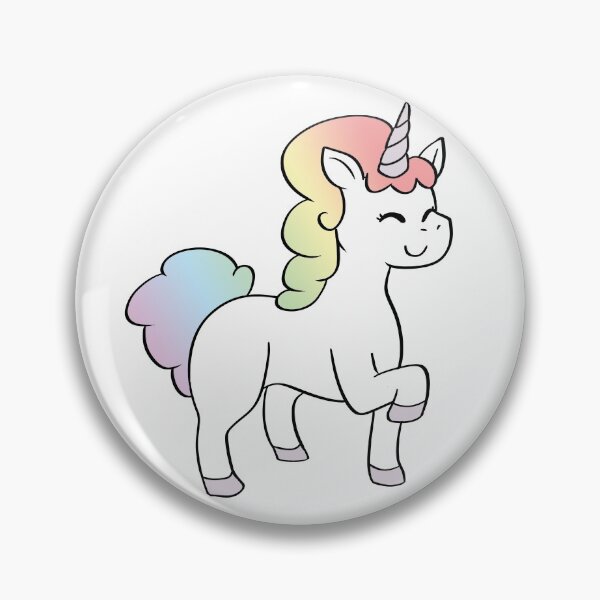 Item preview, Unicorn Chibi Cartoon Illustration - Rainbow: Puffy Style designed and sold by HJacka.