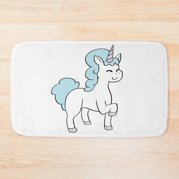 Item preview, Unicorn Chibi Cartoon Illustration - Blue: Puffy Style designed and sold by HJacka.