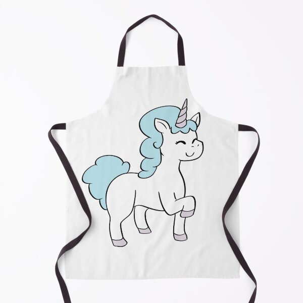 Item preview, Unicorn Chibi Cartoon Illustration - Blue: Puffy Style designed and sold by HJacka.