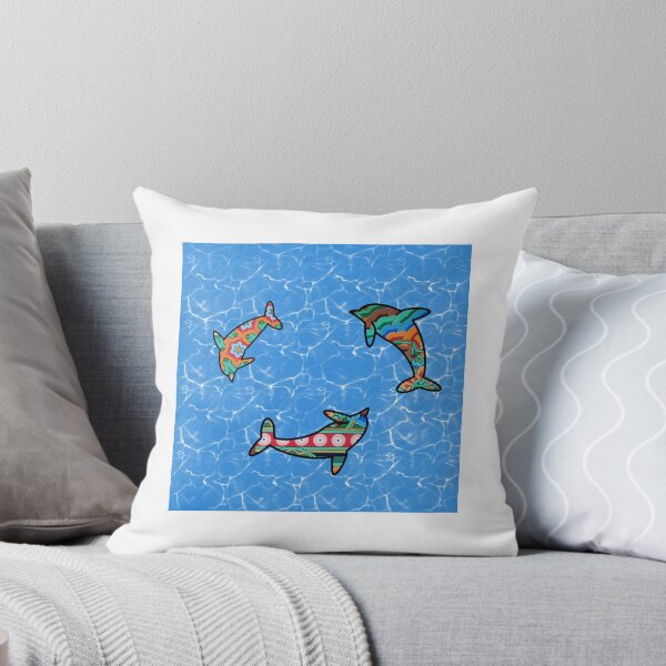 Item preview, Dolphin with buddhist pattern in sea designed and sold by WALSAART.
