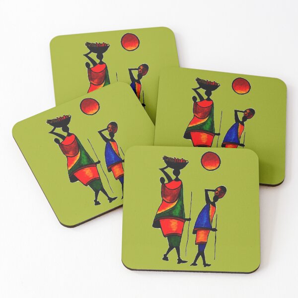 Item preview, Warli color art designed and sold by Dhruthi Shetty.