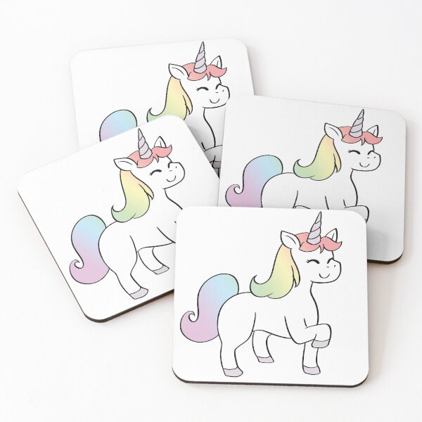 Item preview, Unicorn Chibi Cartoon Illustration - Rainbow: Smooth Style designed and sold by HJacka.