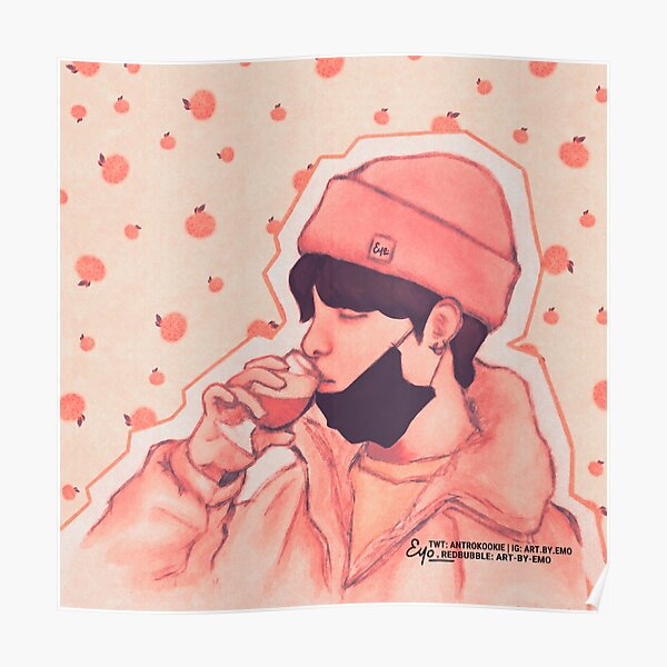"Tangerine Yoongi BTS" Poster for Sale by artbyemo Redbubble