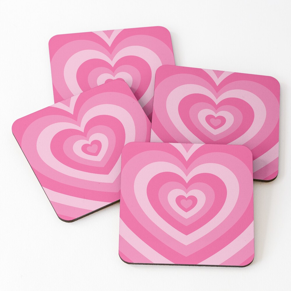 Strawberry Pink Heart Pattern Sticker for Sale by CyrelleLana