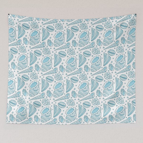 Item preview, Blue Seashells Summer Beach Sea Ocean Holidays Vacation designed and sold by Cre8iveLady.