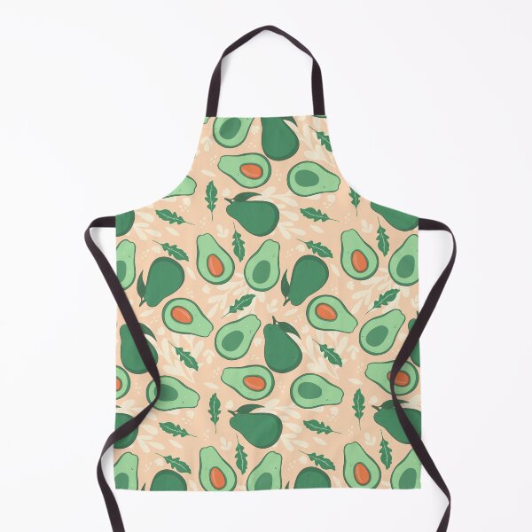 Item preview, pattern with avocado on a beige background designed and sold by burbura.