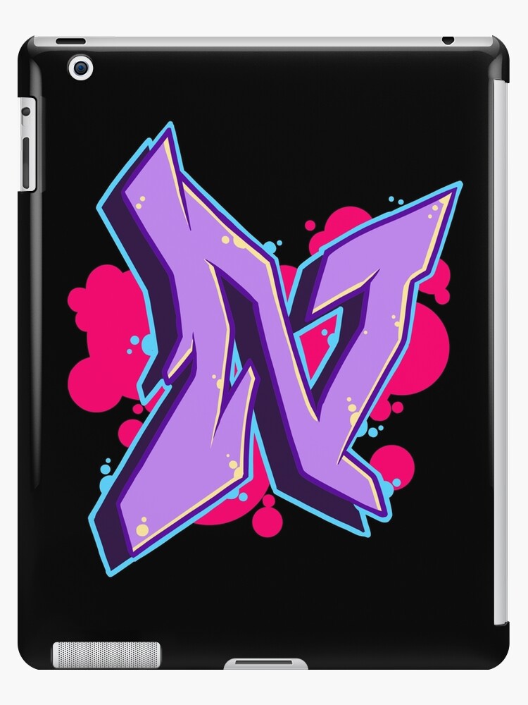 Letter N - Graffiti Street Art Style  iPad Case & Skin for Sale