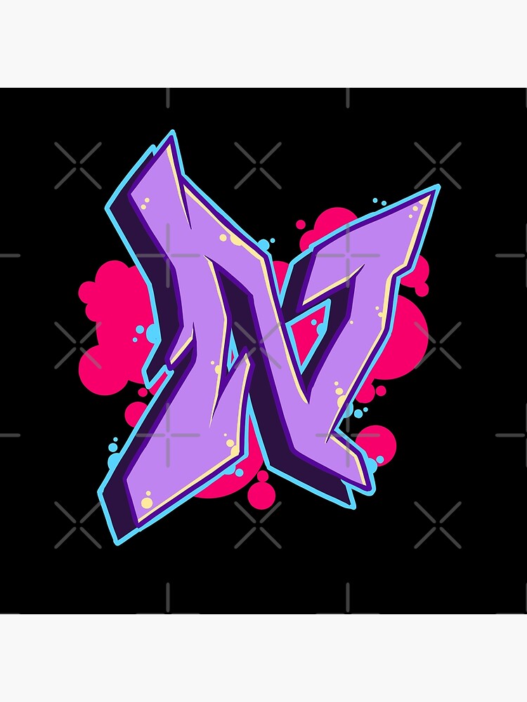 Letter N - Graffiti Street Art Style  Poster for Sale by