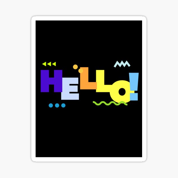 Item preview, hello designed and sold by fashioncollege.