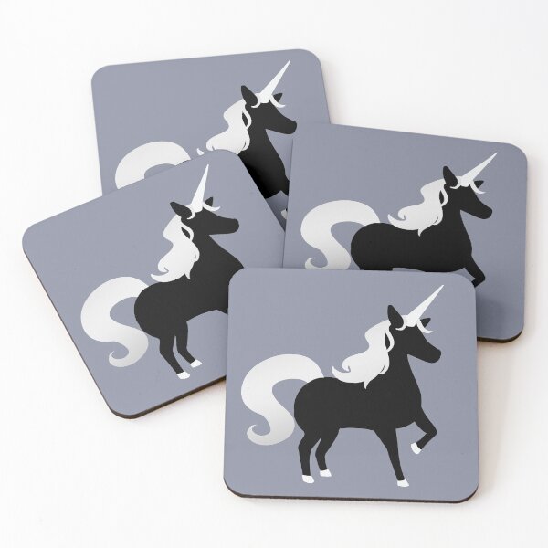 Item preview, Unicorn Silhouette Design - Black / Silver Colours designed and sold by HJacka.