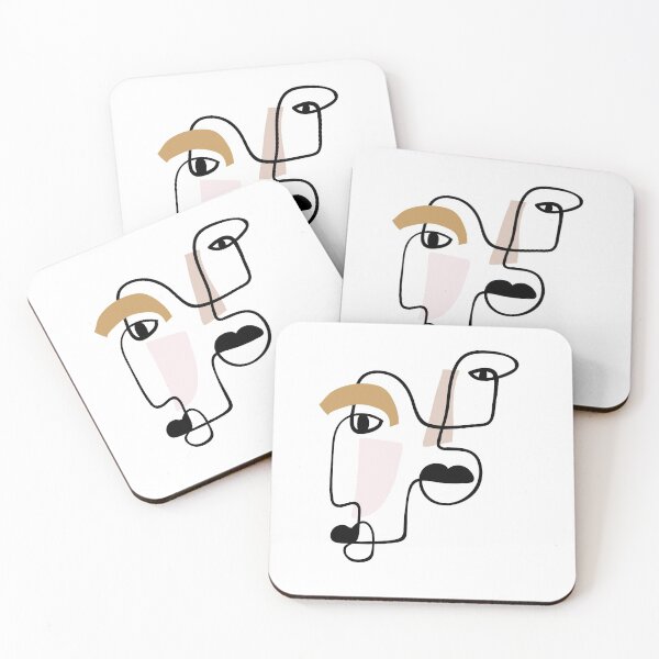 Item preview, Abstract line art portrets, two faces designed and sold by lettostudio.