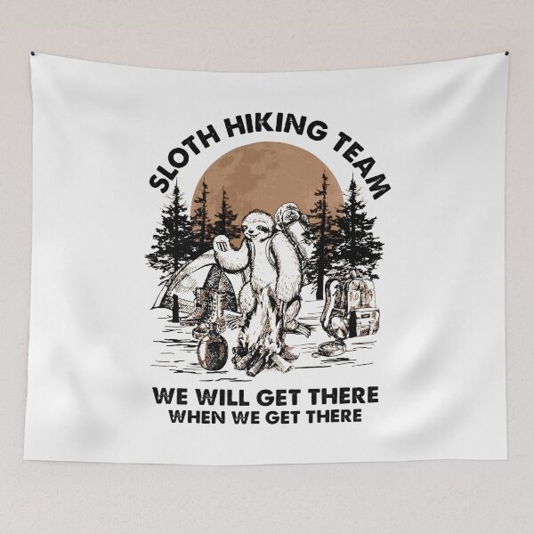 Item preview, Sloth Hiking Team designed and sold by BalladryCrystal.
