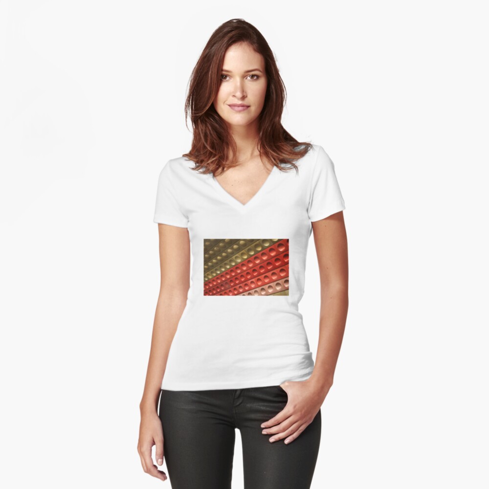 Item preview, Fitted V-Neck T-Shirt designed and sold by DamnAssFunny.