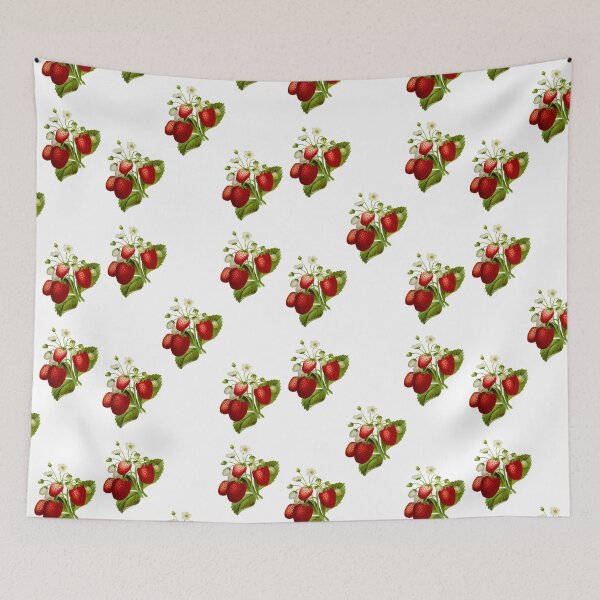 Aperçu de l'œuvre Joli motif dessiné à la main aux fraises - Amoureux des fruits créée et vendue par chetan786.