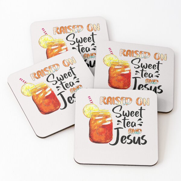 Item preview, 1zAk Funny Raised On Sweet Tea And Jesus Southern Tea Lover  designed and sold by SeleneFrances.