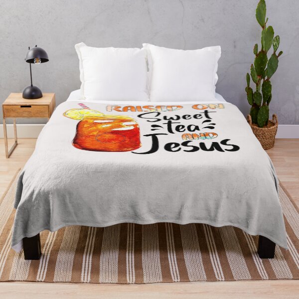 Item preview, 1zAk Funny Raised On Sweet Tea And Jesus Southern Tea Lover  designed and sold by SeleneFrances.