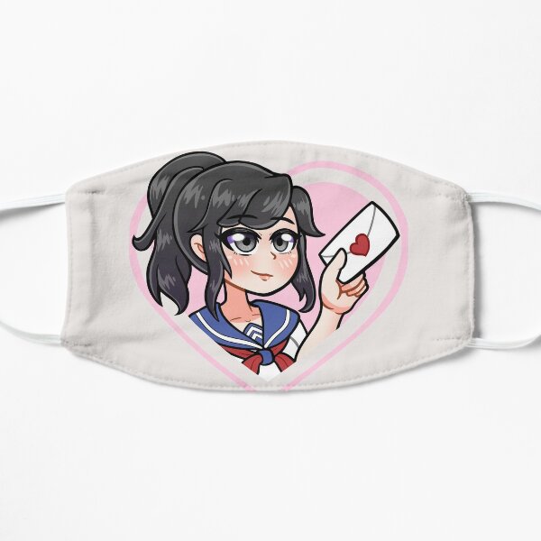 Yandere Simulator Custom Fabric Face Mask Polyester Two Layers Cloth