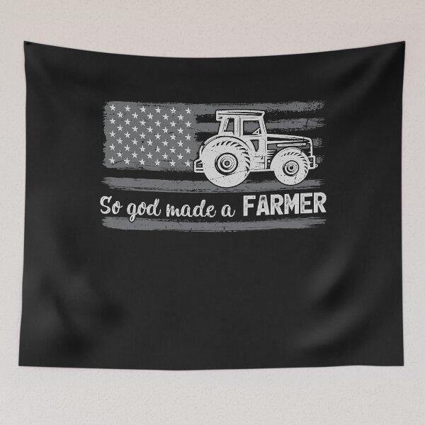 Item preview, American Flag Tractor So God Made A Farmer designed and sold by MatthewBateman.