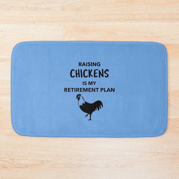 Item preview, Raising Chickens is my Retirement Plan -funny chicken design in black text designed and sold by katiekendall.