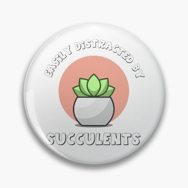 Item preview, Easily distracted by succulents designed and sold by Pixilixzy.