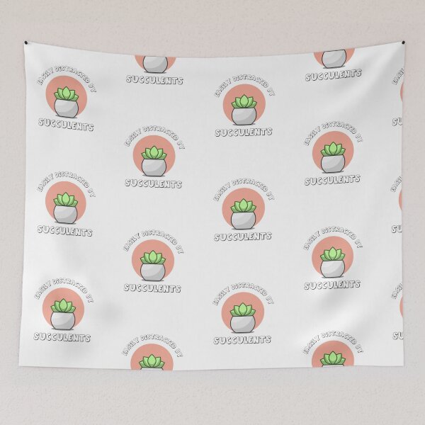 Item preview, Easily distracted by succulents designed and sold by Pixilixzy.