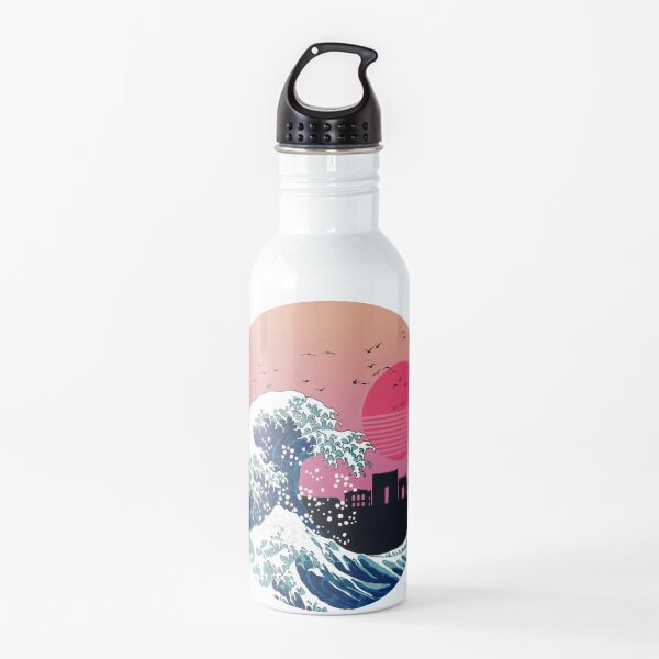 Montpellier Kanagawa Wave Retro Water Bottle