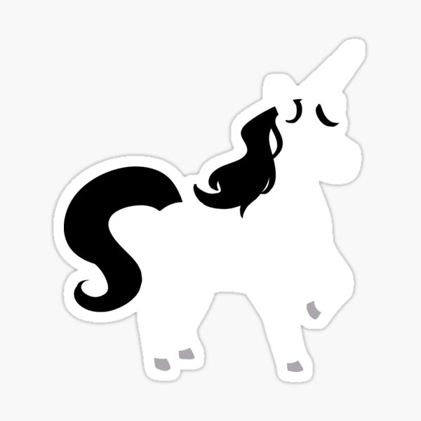 Sticker Einhorn Silhouette Redbubble