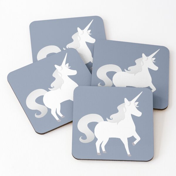 Item preview, Unicorn Silhouette Design - White / Silver Colours designed and sold by HJacka.