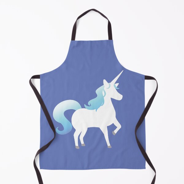 Item preview, Diseño de silueta de unicornio - Colores blanco / azul ártico designed and sold by HJacka.