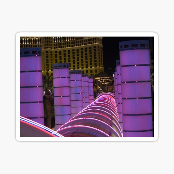 Bally's Las Vegas Neon Rings in Violet Sticker