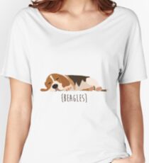 Camiseta ancha para mujer Beagles
