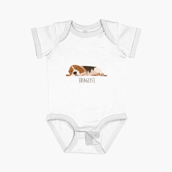 Beagles Short Sleeve Baby One-Piece