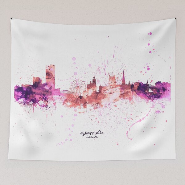 Aperçu de l'œuvre Sheffield England Skyline créée et vendue par ArtPrints.