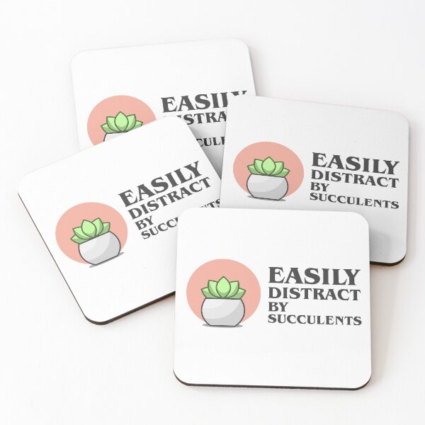 Item preview, Easily distracted by succulents designed and sold by Pixilixzy.