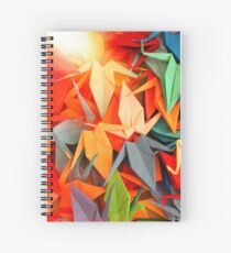 Senbazuru | Rainbow Spiral Notebook