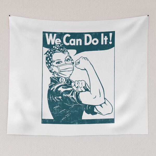Item preview, We Can Do It Covid Corona designed and sold by BalladryCrystal.