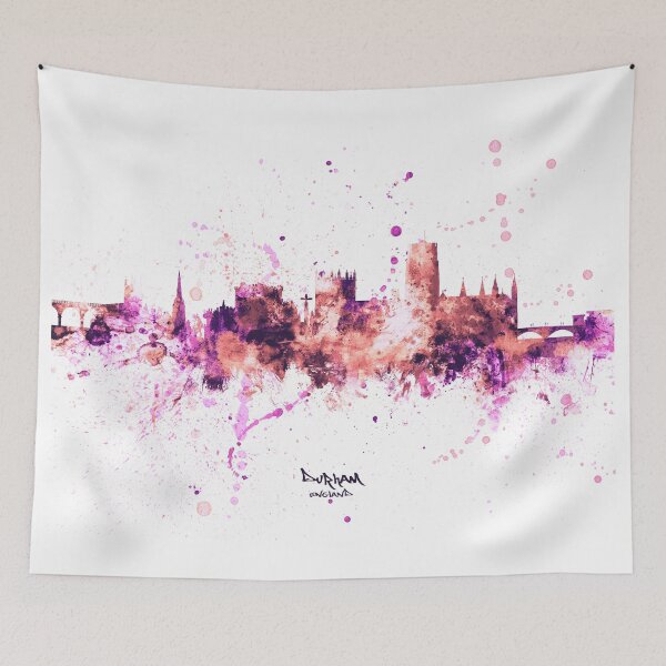 Item preview, Durham England Skyline Cityscape designed and sold by ArtPrints.