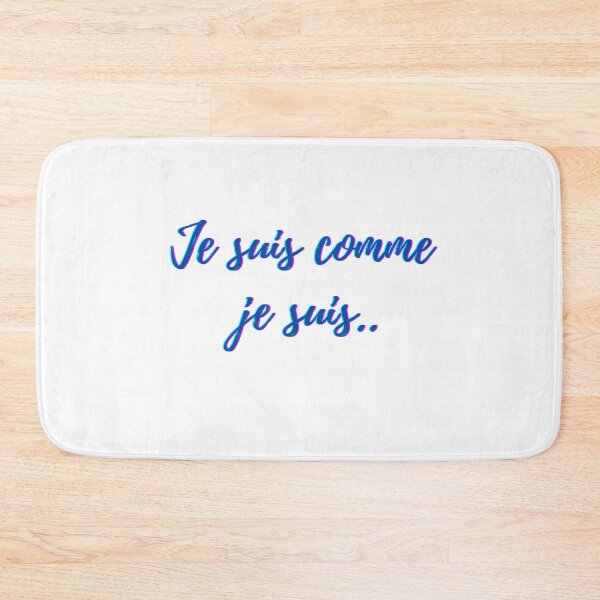 Item preview, I am what I am - popular french quotes lovers theme gifts (blue)  designed and sold by RebelliousRosee.