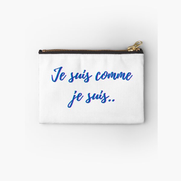 Item preview, I am what I am - popular french quotes lovers theme gifts (blue)  designed and sold by RebelliousRosee.