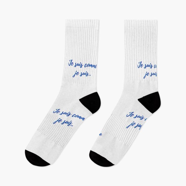 Item preview, I am what I am - popular french quotes lovers theme gifts (blue)  designed and sold by RebelliousRosee.