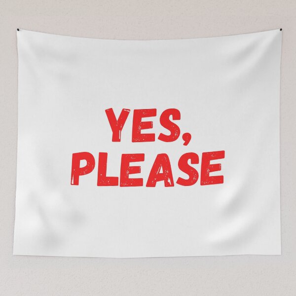 Item preview, yes, please designed and sold by Fiftyandfab.