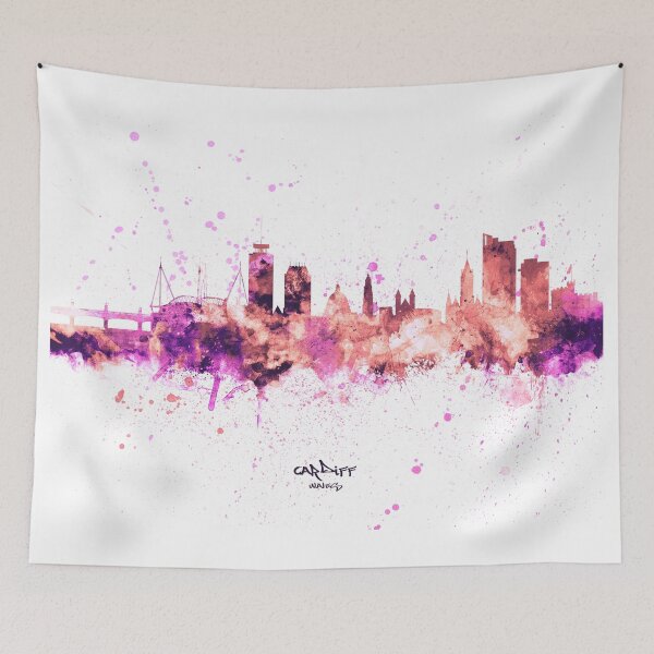 Item preview, Cardiff Wales Skyline designed and sold by ArtPrints.