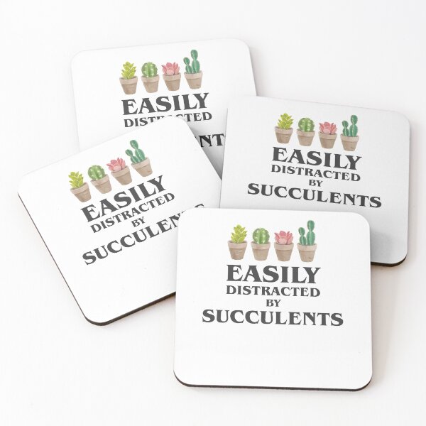 Item preview, Easily distracted by succulents designed and sold by Pixilixzy.