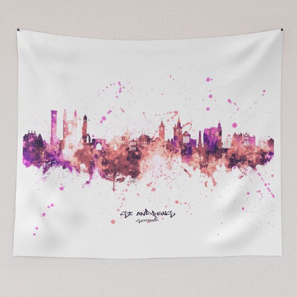 Item preview, St Andrews Scotland Skyline designed and sold by ArtPrints.