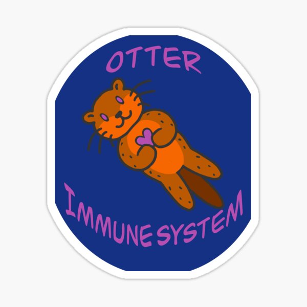 Love My Otter Autoimmune System Sticker