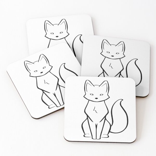 Item preview, Fox Line Illustration Design - Black Colour designed and sold by HJacka.