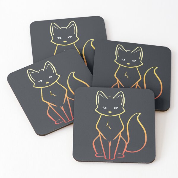 Item preview, Fox Line Illustration Design - Fiery Red Colour designed and sold by HJacka.