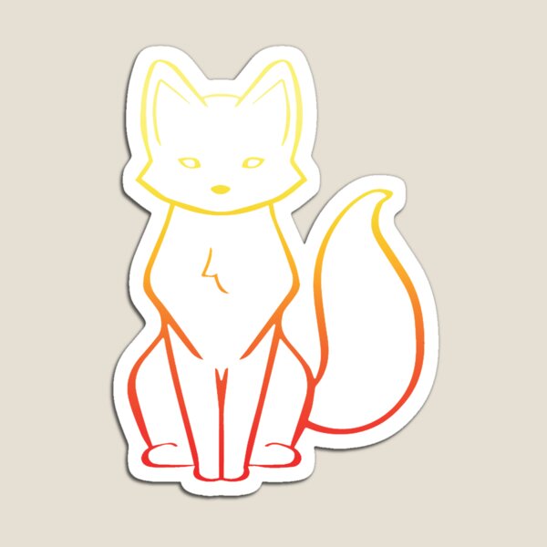 Item preview, Fox Line Illustration Design - Fiery Red Colour designed and sold by HJacka.